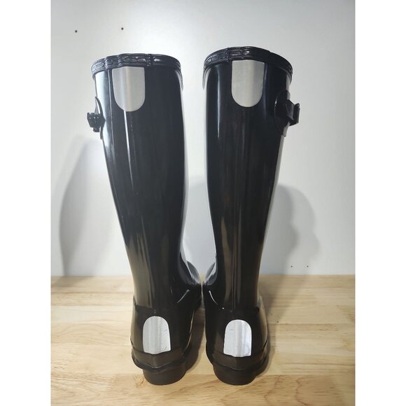 Hunter ORIGINAL KID gloss boots Size US 6B/7G - Picture 2 of 6